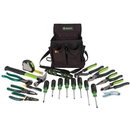 Greenlee Journeymans Tool 21 Pc Kit, Metric 0159-23