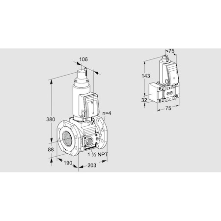 Honeywell Kromschroder VAS7T80A05LQGRE/VP/B- KS88204156
