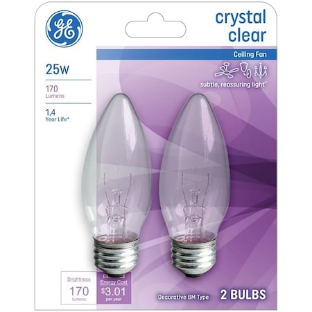 Current Ge2Pk 25W Clr Fan Bulb 22756