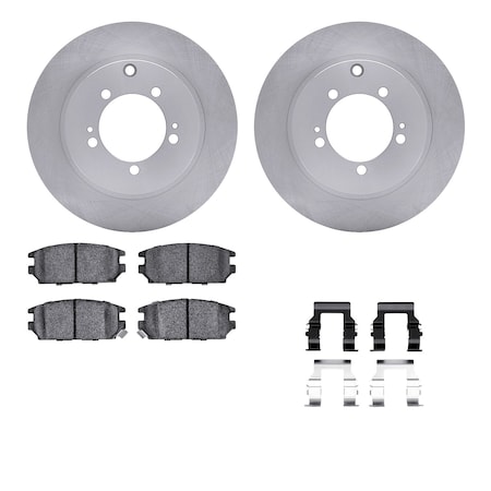 Dynamic Friction Co DFC Brake Rotor with 5000 Brake Pads and Hardware Kit 6512-72194