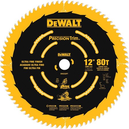 Dewalt 12" Precision Trim Miter Saw Blades DW3232PT