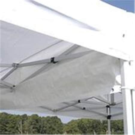 Perfectpatio 10 ft. Rain Gutter for Instant Canopies, White PE16439
