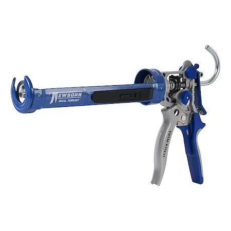 Newborn Dual Thrust Caulk Gun, 10 oz Container Size, Steel, 12:1, 24:1, Revolving Half Barrel Frame, Purple 360-DT