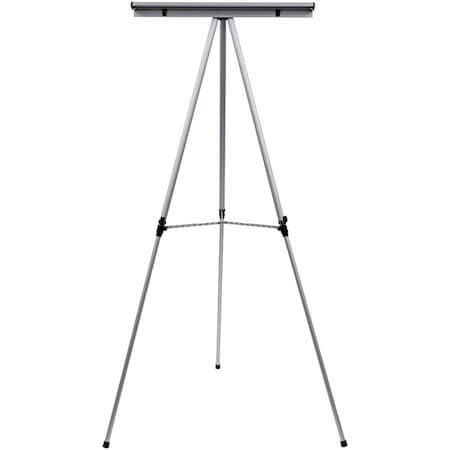 Bi-Silque MasterVision 3-Leg Heavy-Duty Telescoping Display Easel, Silver FLX05102MV