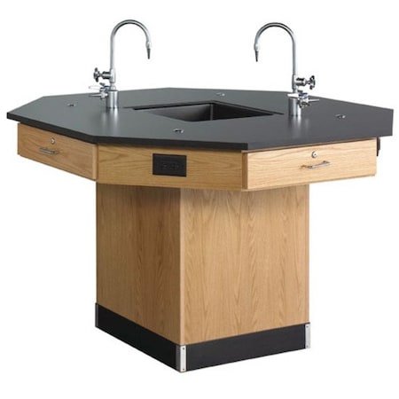 Diversified Spaces Octagon Workstation, 56" W, 36" Height, 350 lb. 1516K