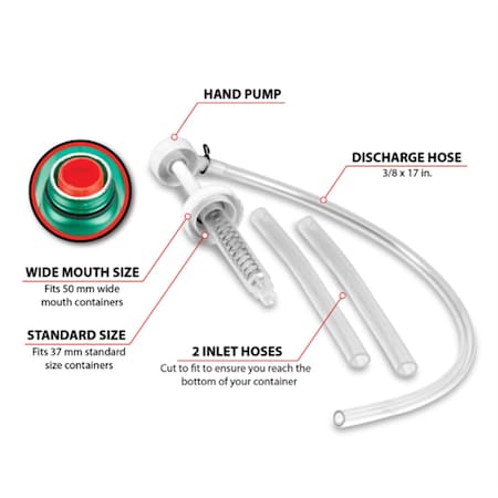 Performance Tool Standard And Wide Mouth Gallon Fluid Pump W1140