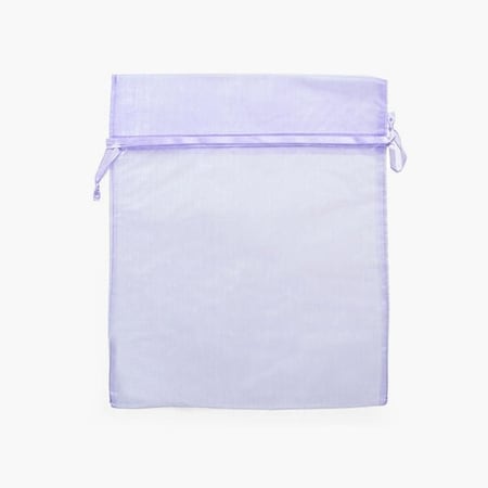 Nashville Wraps Lavender Sheer Organza Bag, 12x14, 10PK B81411