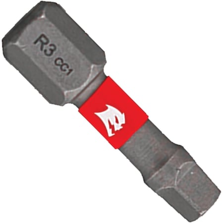 Diablo No, 3 Square Recess 1'' Insert Impact Screwdriver Bit, 2PK DSQ31P2