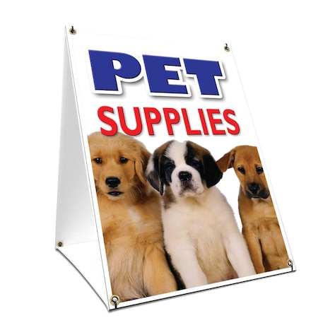 Signmission Pet Supplies, 36 Inch x 24 Inch A-frame Yard Sign, Plastic Sign SBC-2436-Pet Supplies