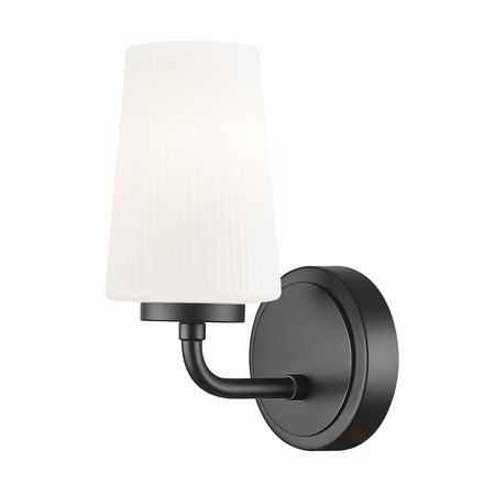 Z-Lite Montford 1-Light Wall Sconce, 4.5 in W, Matte Black 7005-1S-MB