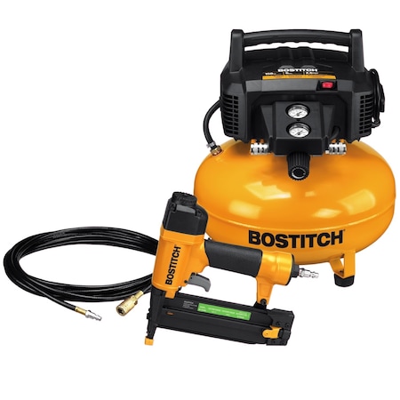 Bostitch 18 Ga. Brad Nailer and Compressor Kit BXCM1KIT