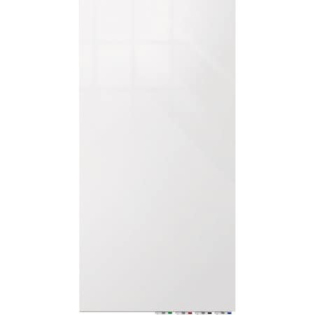 Ghent Magnetic Glassboard, 4Hx3 ft.W, 1/4", White, Glass, 36", 48", White ARIASM43WH
