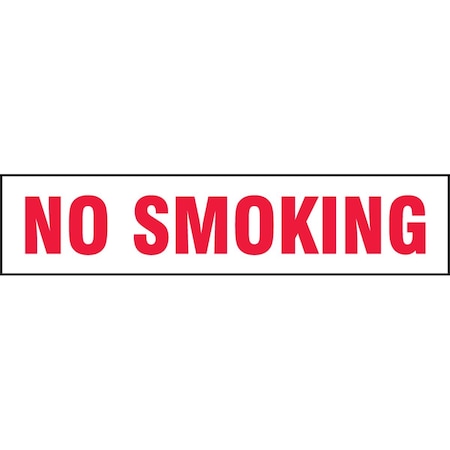 Accuform SAFETY LABEL NO SMOKING 2 in  X 9 in LSMK540XVE