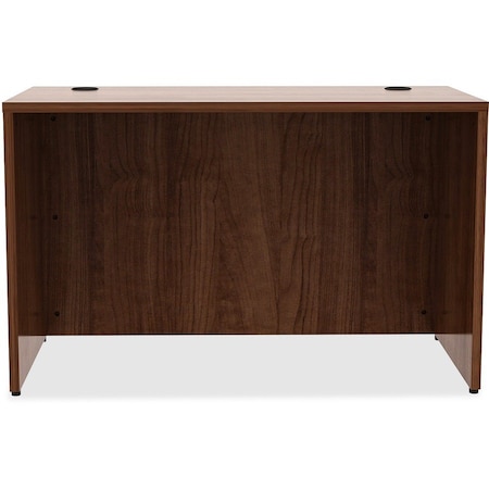 Lorell Desk, 24" D X 29-1/2" H, 48" W X 3mm PVC (Edge), Metal, Walnut LLR34390