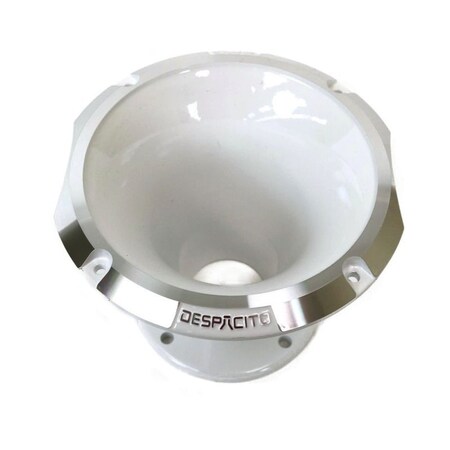 Deejay Led Circular Despacito Aluminum Bolt-on High Frequency Horn Flare WHITE w/2-in Throat TBH1450WHITE
