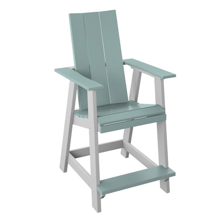 Polybird MODERN BALCONY CHAIR       SAGE AND WHITE POLYBIRD P64