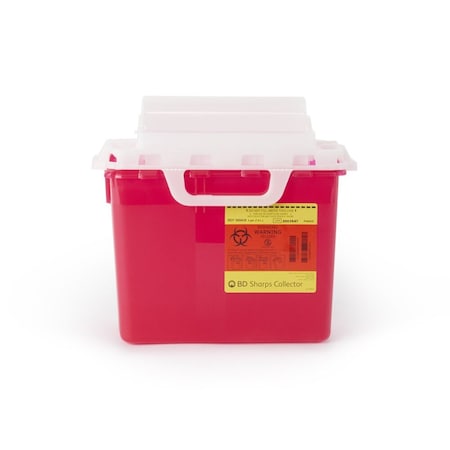 Bd Sharps Guardian Sharps Container, Nestable, Red, 2 gallon 305435