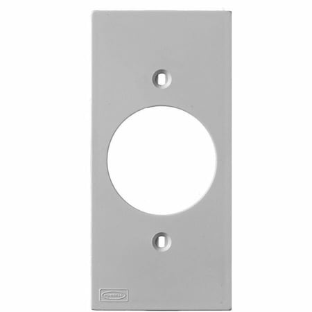 Hubbell Wiring Device-Kellems Din Rail Utility Box Device Plate, Number of Gangs: 1 Non Metallic, Gray KP720GY