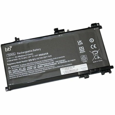 Battery Technology BTI 4-CELL 15.4V LI-ION BATTERY FOR HP OMEN 15-AX001LA, 15-AX002LA, 1 TE04XL-BTI