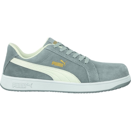 Puma Safety Shoes Men's Athletic Shoe, Grey, White, 10 1/2, 640035 640035-10.5-800