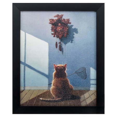 Homeroots 9" X 11" Black Frame A Timely Lunch 365925