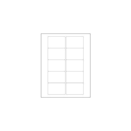 Bubblefast 3 x 2'' Weather-Resistant Laser Labels-10 Labels per Sheet BFLL247WR