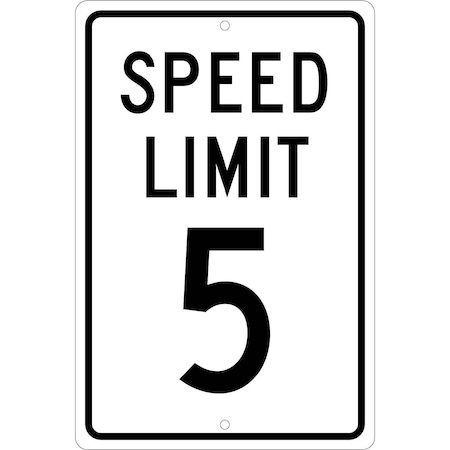 Nmc Speed Limit 5 Sign, TM17H TM17H