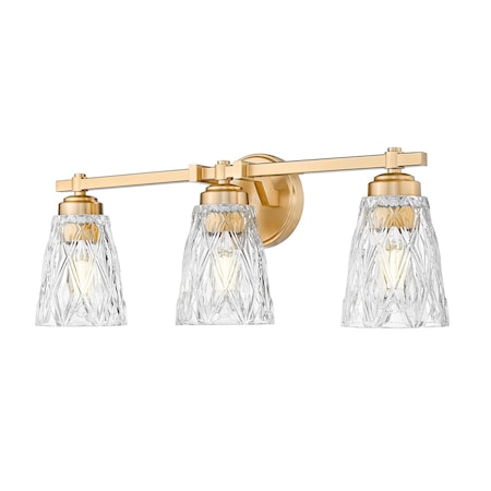 Z-Lite Andree Modern Gold 3 Light Vanity 1960-3V-MGLD