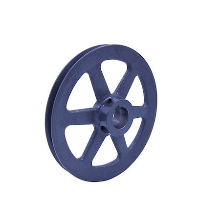 Zoro Select V-Belt Pulley, Cast Iron, Fixed BK100x7/8