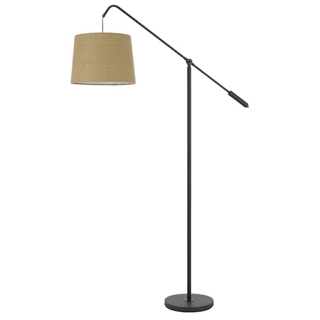 Homeroots 68" Bronze Adjustable Traditional Shaped Floor Lamp With Bronze Drum Shade 526299