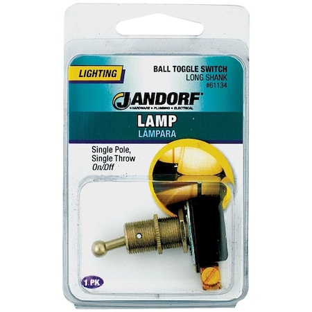 Jandorf Switch, 3/6 A, 125/250 V, SPST, Screw Terminal 61134