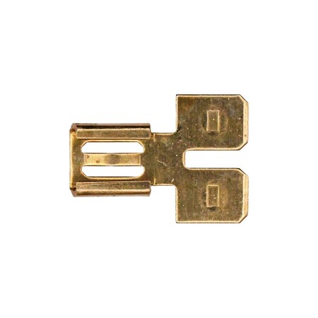 Auveco Dual Male-Female Adapter Converts250in x32in Male To 2 Male Tab Terminals, 100PK 8009
