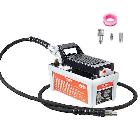 Vevor Air Hydraulic Pump Foot Operated Pump 10,000PSI 98in3 6.6FT Auto Body Shop NAP002
