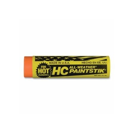 All-Weather HC Paintstik Livestock Marker, 1 in dia, 4 in L, Orange, 12PK 434-61224