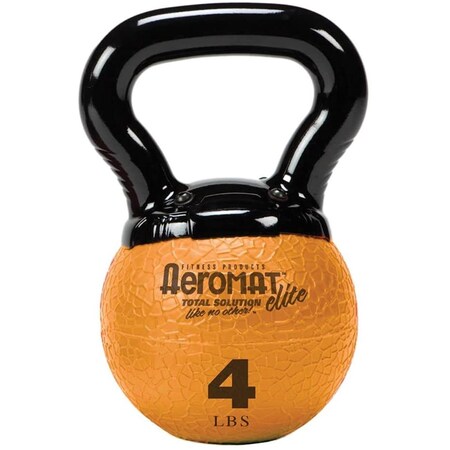 Agm Group 4 lbs 2021 Aeromat Elite Mini Kettlebell Medicine Ball, Orange - New Handle 35821