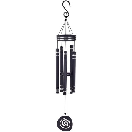 Sunset Vista Designs Wind Chime, Galaxy, Aluminum, Black 93562
