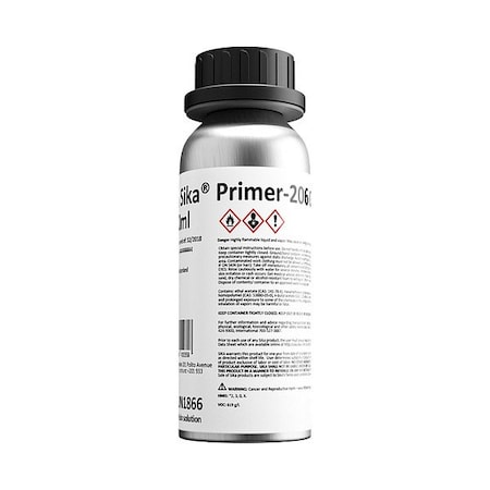 Sika Primer, 206 G+P Series, 8.45 oz, Bottle 91572
