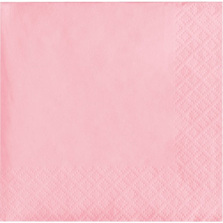 Touch Of Color Classic Pink Beverage Napkins 3 ply, 5"x5", 500PK 57158B