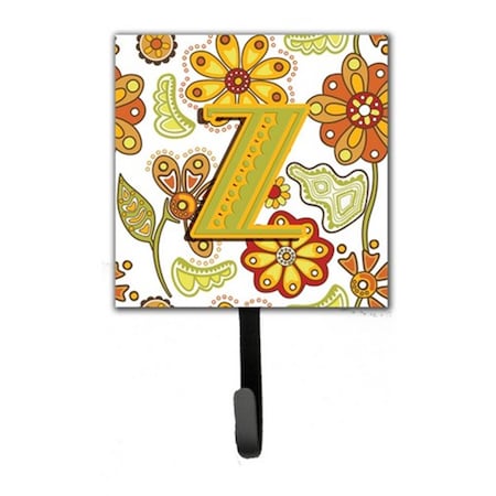 Carolines Treasures Letter Z Floral Mustard And Green Leash and Key Holder CJ2003-ZSH4