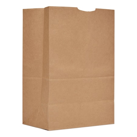 General Paper Bags, 52 lbs Cap., 1/6 BBL, 12"w x 7"d x 17"h, Kraft, PK500 80075