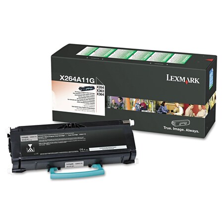 Lexmark Toner Cartridge, 3500 Page-Yield, Black, Printer Model: X264, X363, X364 X264A11G