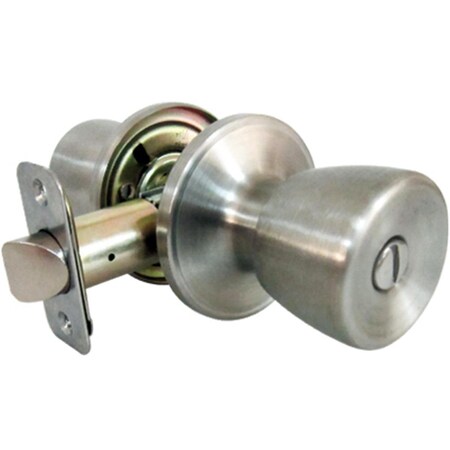 Taiwan Fu Hsing Industrial TruGuard Tulip Style Knob Privacy Lockset, Stainless Steel 221803