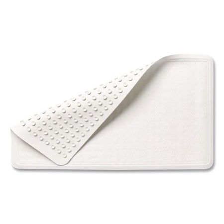 Rubbermaid Commercial Safti-Grip Latex-Free Vinyl Bath Mat, 16 x 28, White 1982726