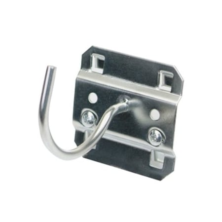 Triton Products 2-1/4 In. Curved Stainless Steel Pegboard Hook for Stainless Steel LocBoard, PK3 65200