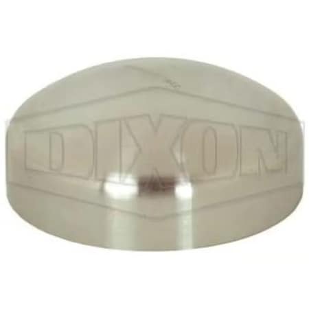 Dixon End Cap, Series: B16W, Fitting/Connector Type: Cap, 4 in Nominal Size, Butt Weld, 304 SS, Unpolished B16W-G400
