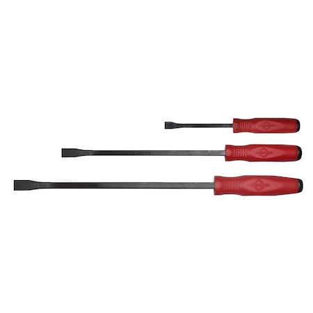 Mayhew Dominator Economy Pry Bar Set, 3-Piece, Alloy Steel, Black Oxide 31090
