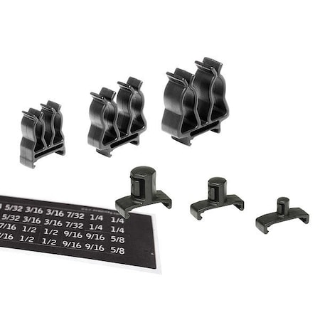 Ernst Manufacturing SocketAcc.Pack, Blk, Plastic, 61/4in, 1PK 8445