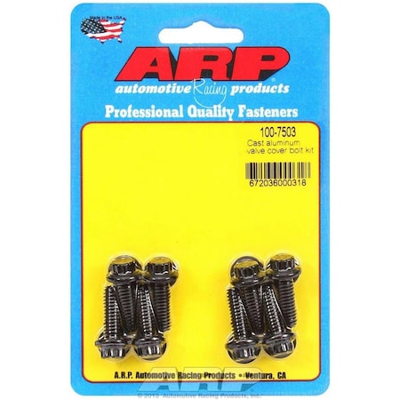 Arp 100-7503 0.25-20 in. 12-Point Cast Aluminum Valve Cover Bolt Kit, 8PK ARP100-7503