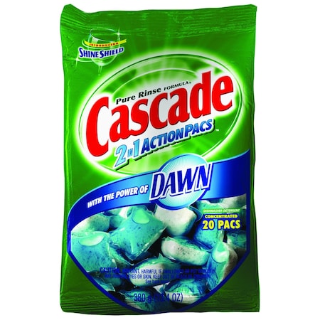 Cascade Dishwasher Detergent Pack, Solid, Fresh 003700080675