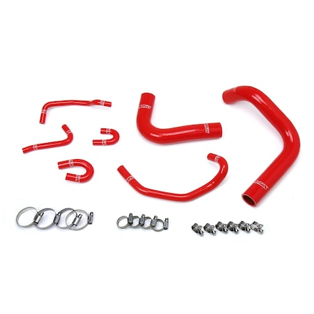 Hps Performance High Temp Reinforced Silicone Radiator Coolant Hose Kit, Red,  57-1323R-RED